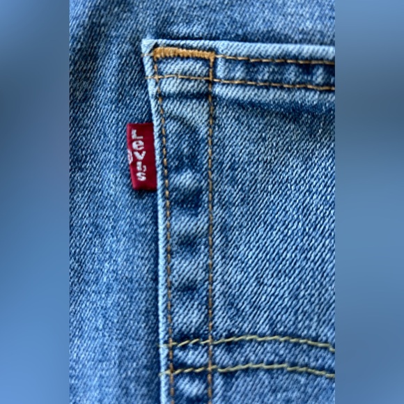 Levi’s Men’s 505 Regular Fit Straight Leg Blue Jeans 42x32 - Picture 3 of 5